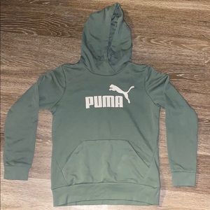 Olive green puma sweatshirt